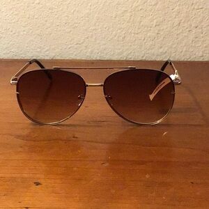NWT Brown and Gold Sunglasses